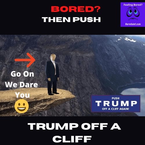 Read more about the article Push Trump Off A Cliff