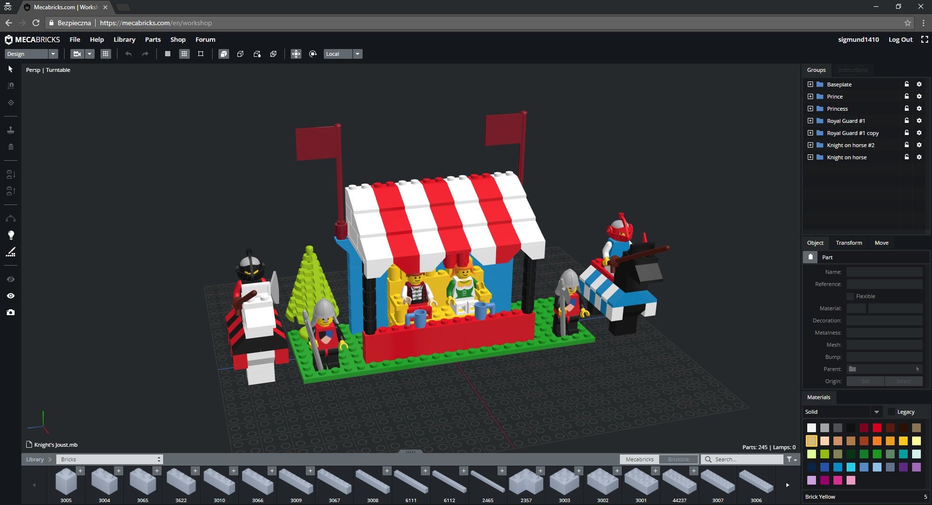 virtual lego building app