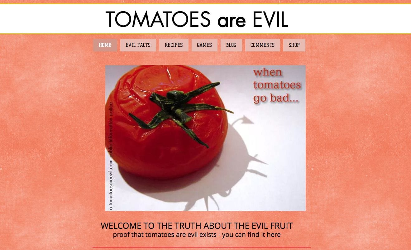 evil tomato haters