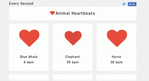 animal heartbeats