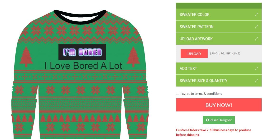 Read more about the article Ugly Christmas Sweater Designer