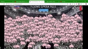 Flying opera pigs 