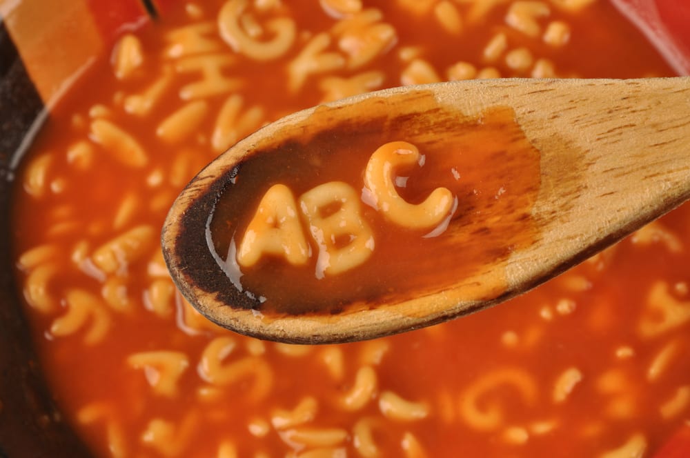 2.	Fastest time to arrange the alphabet from a can of alphabet soup After all that stockpiling people across the world have been doing you would have thought that someone would have some alphabet soup. Well, if you are that special someone then I have a challenge for you. Tip out your soup and try and arrange the letters into the 26 letter long alphabet. The current record is 3 minutes 21 seconds which is a yawning crevasse of time if compared to the amount of time it takes a horde of angry stockpilers to clear the shelf of them (DISCLAIMER- do not stockpile). So why not beat little old Cody Jones of Dude Perfect, yes the famous YouTube channel with almost 50 million subscribers, and become an alphabet soup champion.  And if you really want you can pour the soup into a bowl and eat the whole thing after you have finished with the challenge so as not to waste precious food.