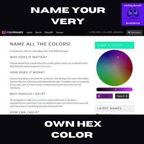 Read more about the article Color Names – Name Your Own Hex Color